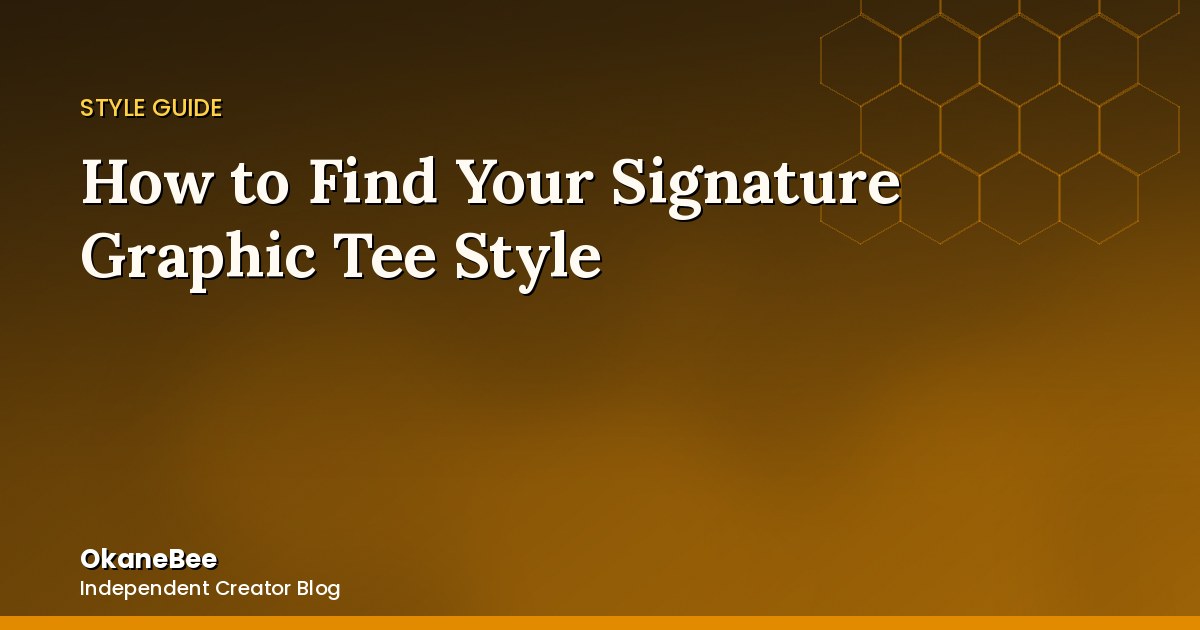 How to Find Your Signature Graphic Tee Style